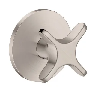 Hansgrohe Absperrventil Unterputz AXOR One mit Kreuzgriff edelstahl optik, 48771800 48771800
