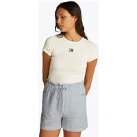 Tommy Jeans Shorts TJW COTTON LINEN SHORT mit Rüsche