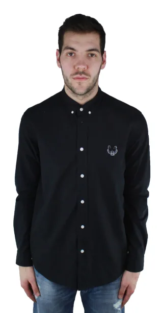 Kenzo F855CH4001LB 99 Black Casual Shirt