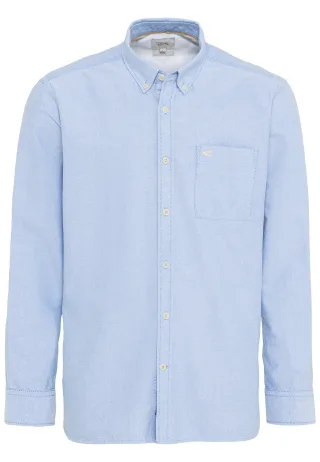 camel active - Oxford Hemd aus zertifiziertem Organic Cotton skylight - Gr. - L