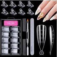 LuxusKollektion Nageldesign Zubehör Nagelformen Nagelverlängerung Dual Nagelpinsel Type 2-100 Stück