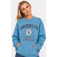 Worldclassca Sweatshirt Worldclassca Damen Sweatshirt "BROOKLYN" Freizeit Sport Sweater Shirt Neue Kollektion - Stilvolle und gemütliche Sreetwear Mode für Damen