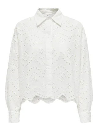 ONLY CARMAKOMA - CARVALAIS L/S SHIRT WVN NOOS cloud dancer - Gr. - 48