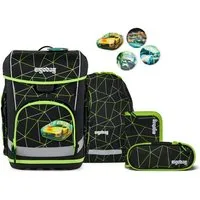 ergobag Schulranzen cubo light Set (5-tlg., 5-teiliges Set), wiegt nur 780g