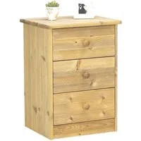 ebuy24 Kommode Nelly Kommode 3 Schubladen gebeitzt.