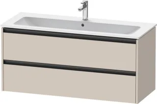 Duravit Ketho.2 Waschtischunterbau wandhängend Taupe Matt 1210x480x550 mm - K25265091910000 K25265091910000