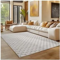 Carpettex Designteppich Einfarbig Boucle Loop, Rechteckig, Höhe: 7 mm, Teppich Wohnzimmer, Schlafzimmer, Gästezimmer
