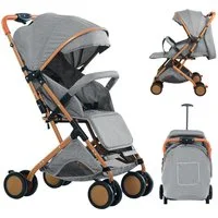 JEOBEST Kinder-Buggy Baby Kinderwagen, Kompakter Buggy, 0–4 Jahre, Zusammenklappen mit einer Hand, Liegeposition