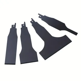 Heavy Duty Reciprocating Saw Blade Set 4PC High Strength Alloy Steel Multi Size for Tile Steel Putty Removal Wall Cleani