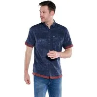 Engbers Kurzarmhemd Herren Kurzarm-Hemd regular, Marineblau