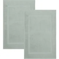 Betz Badematte 2 Stück Badvorleger Premium Badteppich Größe 50x70 cm, unbeschichtet, beidseitig nutzbar, beidseitig nutzbar, Baumwolle, Qualität 650g/m²
