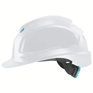 uvex pheos planet B-WR Schutzhelm mit Lüftungen - mit Drehradsystem - langer Schirm weiß 55 cm - 61 cm - 9772042