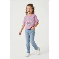 Abercrombie Kids Kurzarmshirt AFG NEW YORK CREST BOXY kurz und mit Print, for girls