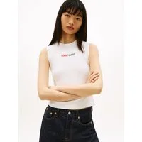 Tommy Jeans T-Shirt TJW SLIM ESS LOGO 2 RIB TANK mit gerippter Struktur