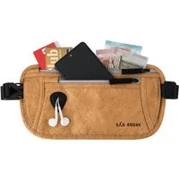 SAO ROQUE Bauchtasche Flache Damen Herren Bauchtasche, Diebstahlsicher RFID Schutz, Vegan, ultraflach, schweiß- und wasserfest, ultraleicht