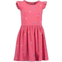 Blue Seven A-Linien-Kleid Blue Seven Kleid Schlupfkleid Schmetterlinge Regenbogen pink (kein Set, 1-tlg) Markenlabel