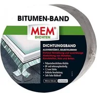 MEM Bauchemie Unterspannbahn MEM Bitumen-Band 10,0 m x 7,5 cm Alufarben Dichtungsband aluverstärkt