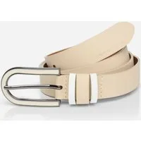 TOM TAILOR Ledergürtel TTSHINEAD 2,5 cm breiter Damengürtel, Must-Have für Frühling und Sommer