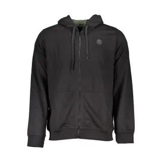 Gianmarco Venturi Schwarzes Baumwoll-Hoodie für Männer