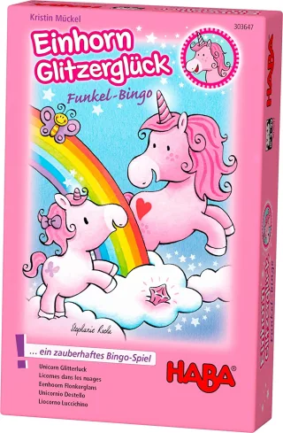 HABA 303647 - Einhorn Glitzerglück: Funkel-Bingo