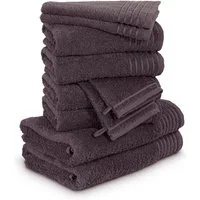 Möve Handtuch Set New Classic, Walkfrottier (10-St), Waschhandschuhen, Gäste-, Hand- und Duschtüchern, 100% Baumwolle