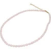Firetti Perlenkette Schmuck Geschenk Messing Halsschmuck Halskette, Made in Germany - mit Süßwasserzuchtperle