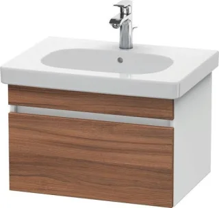 Duravit DuraStyle Waschtischunterbau wandhängend Nussbaum & Weiß Matt 600x453x398 mm - DS638307918 DS638307918