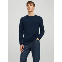 Jack & Jones Rundhalspullover JJEBASIC KNIT CREW NECK NOOS Baumwolle, regular fit