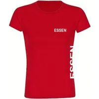 multifanshop T-Shirt Damen Essen - Brust & Seite - Frauen