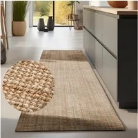 HANSE Home Teppich Jaipur Juteteppich, als Läufer und in Rund, rechteckig, Höhe: 10 mm, 100% Naturfaser, Wohnzimmer, Esszimmer, Schlafzimmer, GRS
