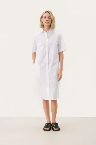 Kleid Baggy fit Bright White