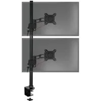 Duronic Monitorständer, (Monitorarm, Vertikale Monitor Halterung 2 Bildschirme bis 27" Zoll)