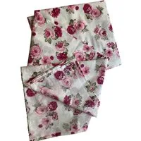 Ramona Lippert Stoff 3 m Stoff Meterware Trachtenstoff ecru mit Blumenprint