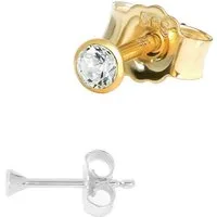 NKlaus Single-Ohrstecker Einzel Winzige Ohrstecker 2,0mm Gelbgold 585 14 Ka (Einzel)