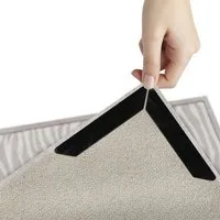 BAYLI Antirutsch Teppichunterlage 8-teiliges Set Teppich Greifer anti-rutsch mit Klebestreifen, wiederv