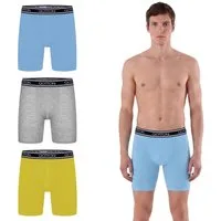 Qotton Boxershorts Langes Bein 6er Pack Baumwolle Boxershorts Unterwäsche Herren S-4XL