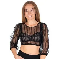 MarJo Dirndlbluse Dirndlbluse - RAISTING - schwarz, offwhite