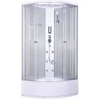 Sanotechnik Komplettdusche Komplettduschkabine, BxT: 90x90 cm, Sicherheitsglas, Maße: 90x90x205cm