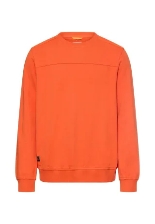 camel active - Sweatshirt mit Rundhalsausschnitt burned orange - Gr. - XXL