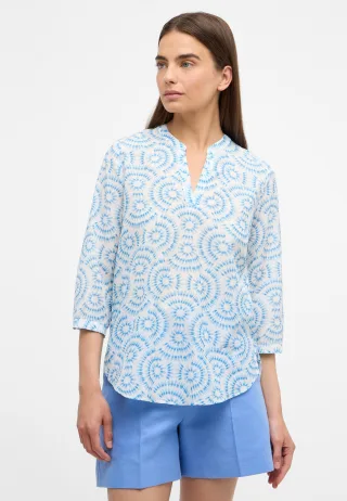 ETERNA - Bluse Viskose 3/4-Arm azurblau - Gr. - 40/Dreiviertelarm