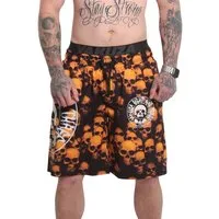 YAKUZA Boardshorts Skull Theme mit Doppelbund