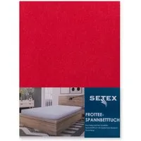SETEX Spannbettlaken Frottee, Frottee, Gummizug: rundum, (1 Stück), uni, Frottee
