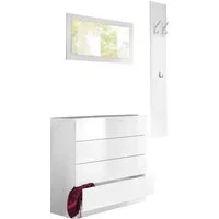 borchardt Möbel Garderoben-Set Vaasa 3, (Set, 3-St), mit Push to Open-Funktion