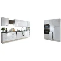 KOCHSTATION Küchenzeile KS-Cara, mit Vollauszügen und Soft-Close-Funktion, Breite 480 cm
