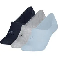 Calvin Klein Füßlinge CK WOMEN FOOTIE MC (3 Paar) Antirutsch Noppen im Fersenbereich, Cotton-Mix, elastisch