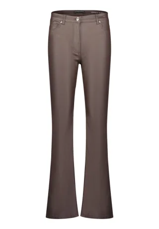 Betty Barclay - Hose in Lederoptik braun - Gr. - 48