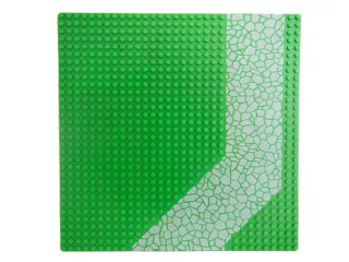 1x Lego Straßenplatte Gehweg/Auffahrt/Kopfsteinpflaster [100g 25.3x25.3x0.3cm 32x32 Noppen] grün