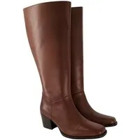 Ulla Popken Lederstiefel XL-Schaft Elastikeinsatz Weite H Stiefel