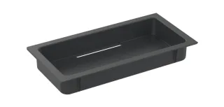 Keuco Haltegriff 135 Gr. Plan 14909 Kunstst.-Einsatz sw-grau, lose, 14909000137 14909000137
