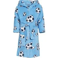 Playshoes Kinderbademantel Fleece-Bademantel Fußball